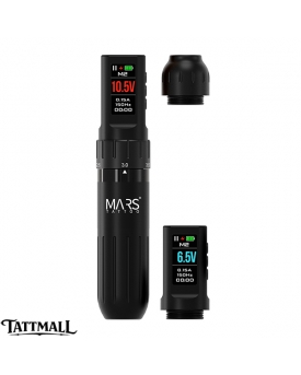 MARS Stroke Mini Wireless Tattoo Machine 2.5/2.9/3.3/3.7mm Stroke (Dual Batteries)