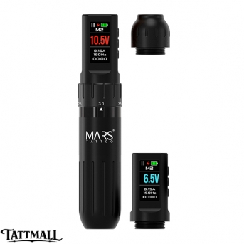 MARS Stroke Mini Wireless Tattoo Machine 2.5/2.9/3.3/3.7mm Stroke (Dual Batteries)